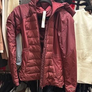 lululemon athletica Women's Maroon Puffer Jacket